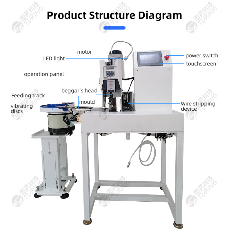 TR-LY01 semi-automatic bulk cold-pressed terminal stripping and crimping machine