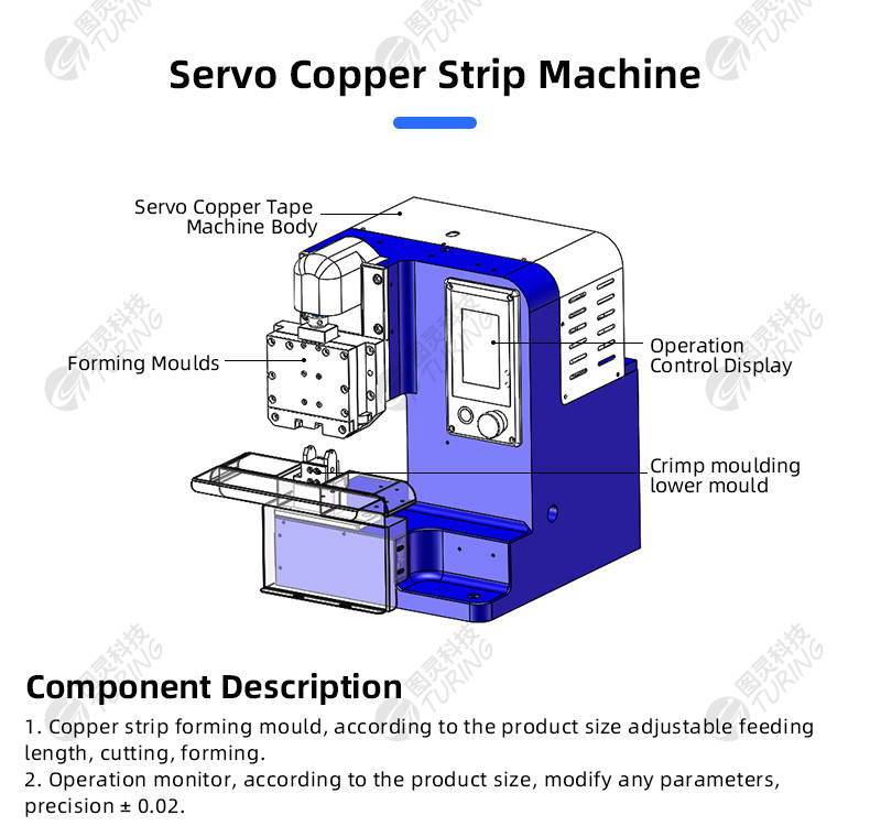 TR-Q7S  Servo Doubles copper Tape Machine