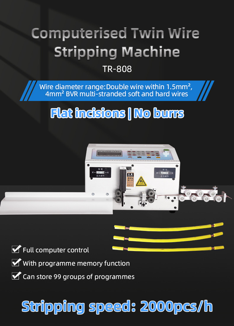 TR-808 double wire stripping machine