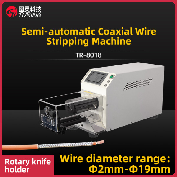 TR-8018 Semi-auto Coaxial Cable Stripping Machine