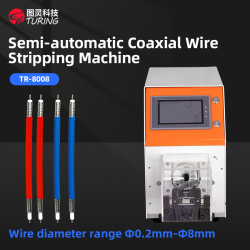 TR-8008 Semi-auto Coaxial Cable Stripping Machine