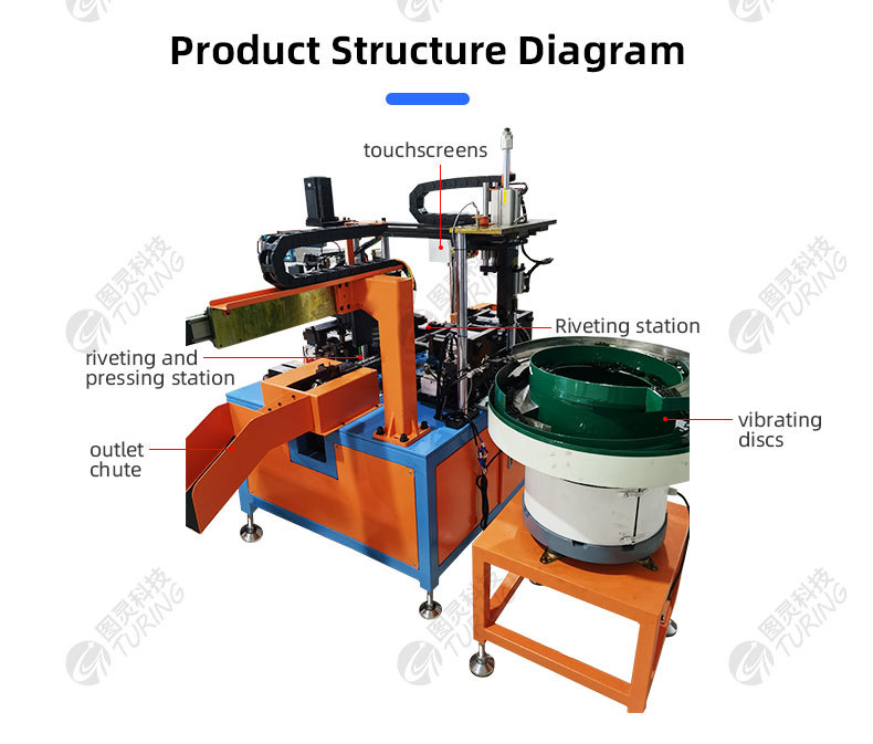 TR-JL05 Single Rivet Caster Brake Assembly Machine