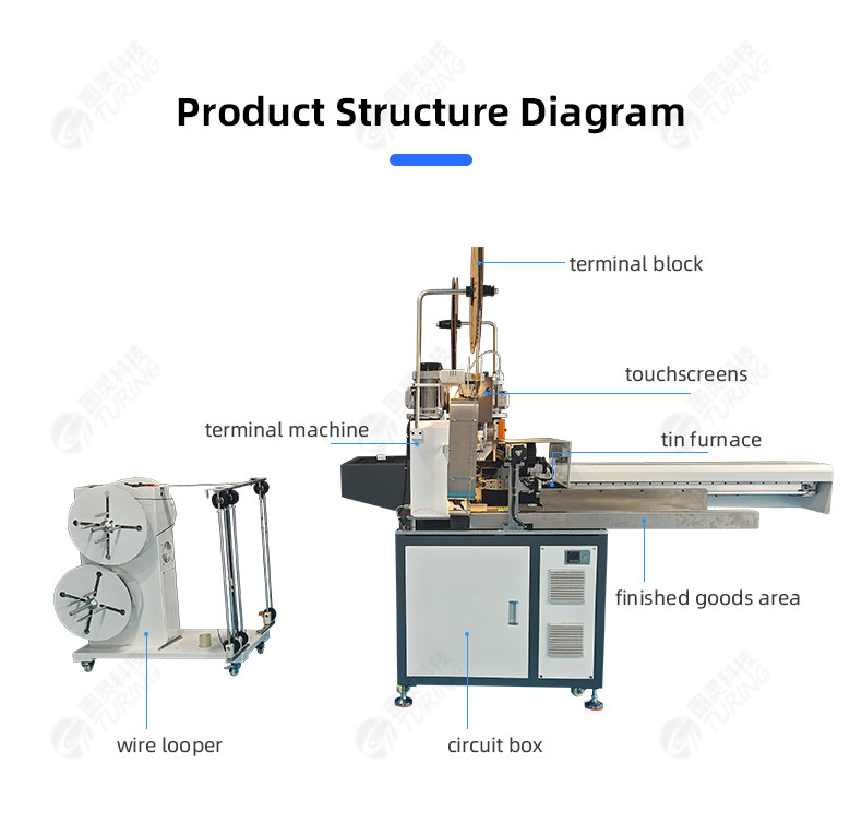 TR-GD02 single head tin dipping terminal crimping machine