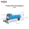 TR-8020H Semi-automatic cable crawler type non-damage constant temperature baking heat shrink tube machine
