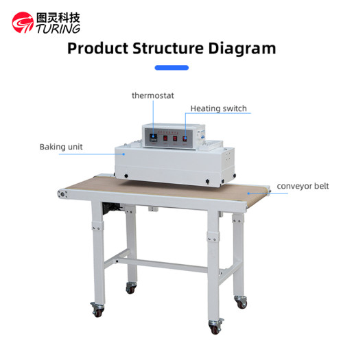 TR-6924PH2 Semi-automatic Suspended adjustable heat shrink range heat shrink tube baking machine