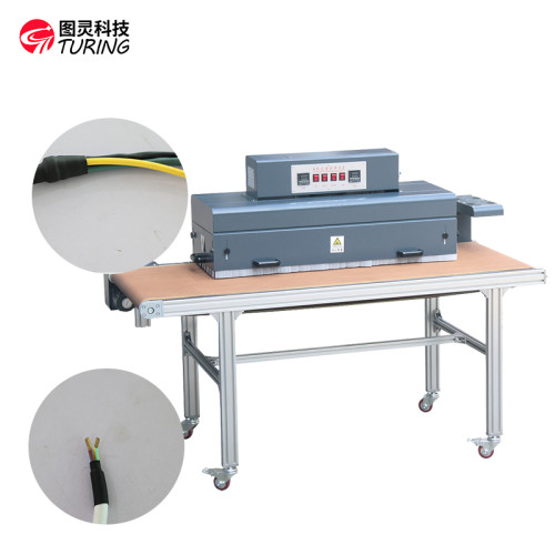 TR-1040PL Open Type Bake Heat Shrink Tube Machine Teflon mesh conveyor belt Far infrared heating Shrink Baking Machine