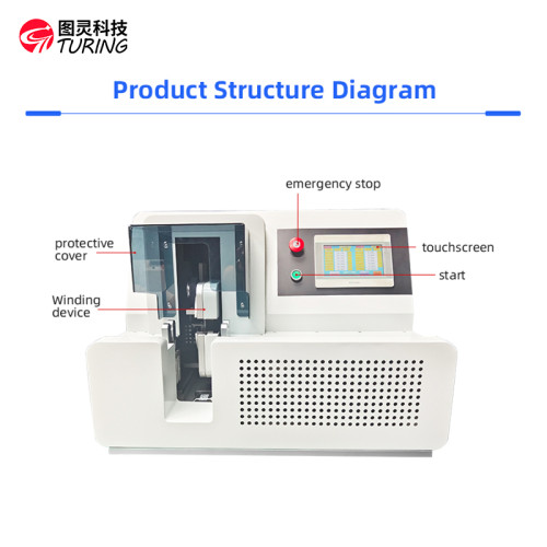 TR-J703 Semi Automatic New Energy Cable Dot Tape Wrapping Machine with Servo Motors Driver