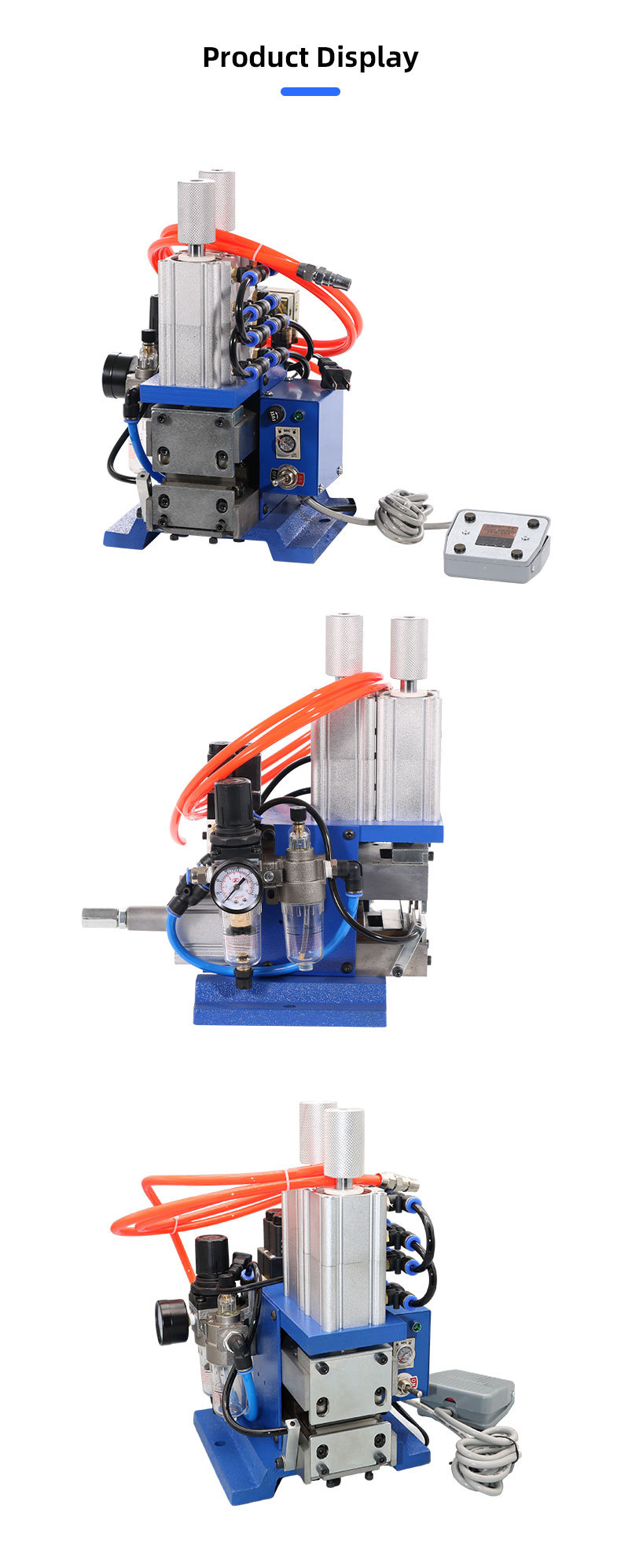 TR-4F Turing Semi-auto Pneumatic Cable Stripping Machine