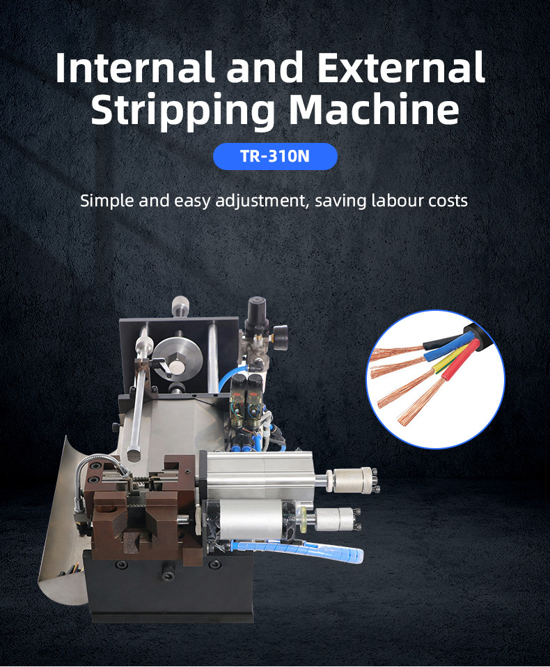 TR-19 Pneumatic small wire stripping and twisting machine