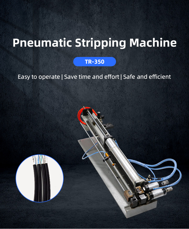 TR-315 Semi-auto Pneumatic Multi-cores Wire Stripping Machine