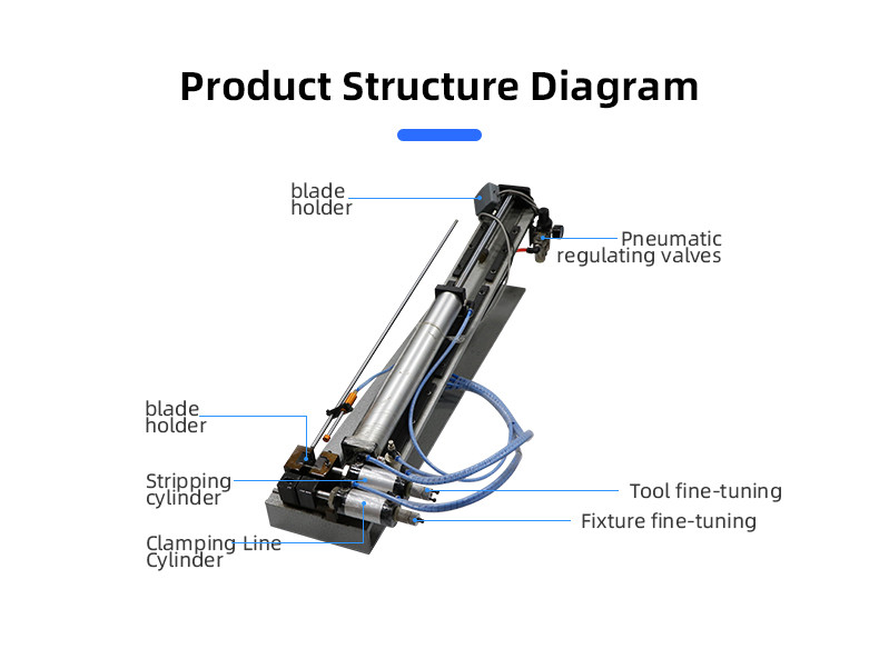 TR-315 Semi-auto Pneumatic Multi-cores Wire Stripping Machine