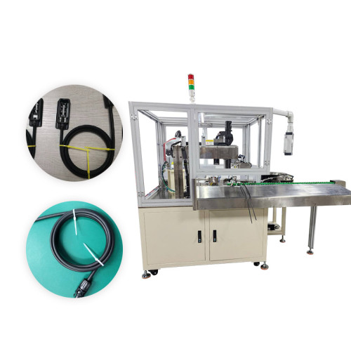 TR-GF01 Semi-automatic Photovoltaic Wire Winding and  nylon cable tie locking and cutting Machine