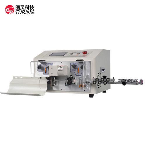 TR608-SD/S Small 4-wheel touch screen wire stripping machine