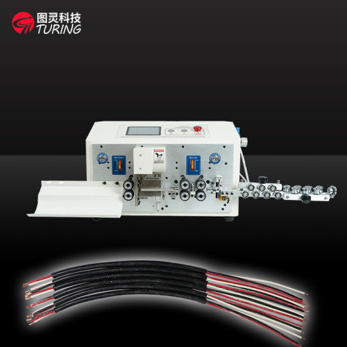 TR-608-YHT6-6 Six-wheel intelligent round sheath Inner and outer cable wire stripping machine