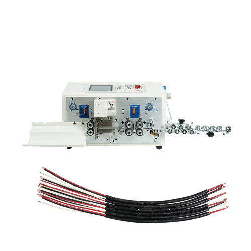 TR-608-YHT6-6 Six-wheel intelligent round sheath Inner and outer cable wire stripping machine