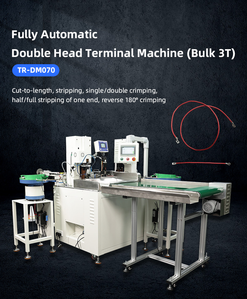 TR-DM070 Fully Automatic Double-head Bulk 3T Terminal Crimping Machine