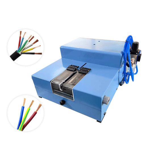 TR-10 Pneumatic no-adjustment knife  wire stripping machine