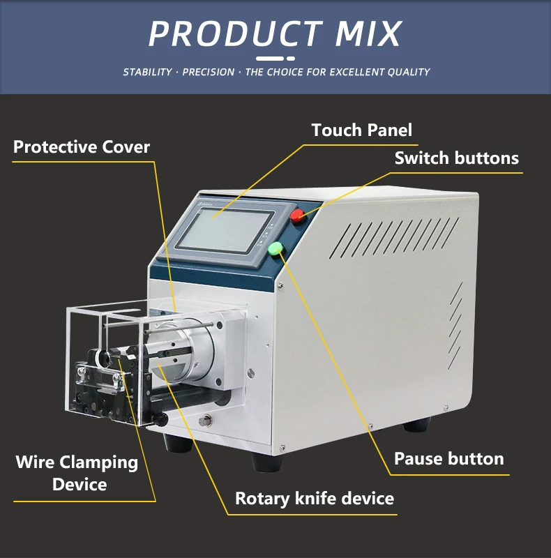 TR-8008 Semi-auto Coaxial Cable Stripping Machine