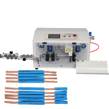 TR608-MAX1-6S Lift Wheel Touch Screen 6 Wheels 25 Square Wire Stripping Machine