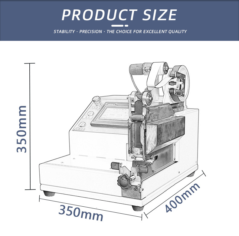 TR-J5 semi-automatic 85mm wide point tape wrapping machine