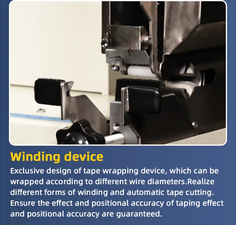 TR-J5 semi-automatic 85mm wide point tape wrapping machine