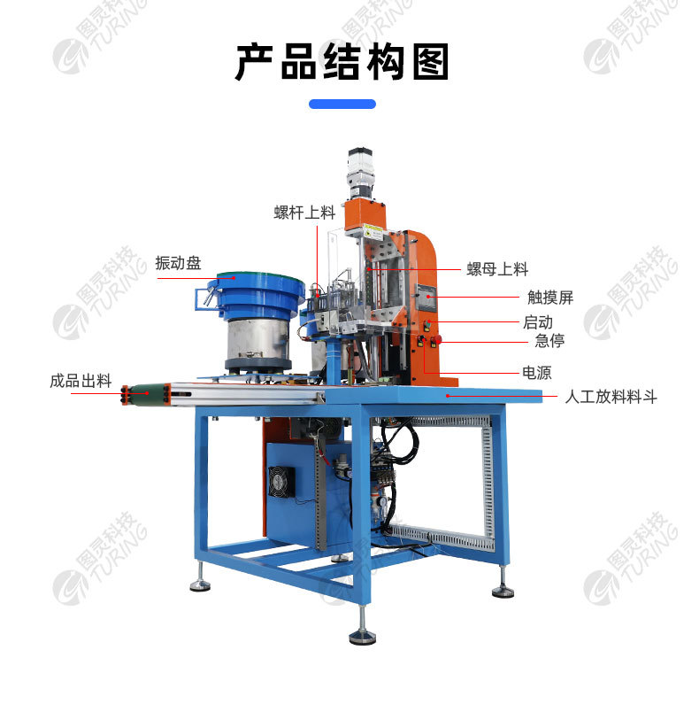 TR-JL05 单铆钉脚轮刹车组装机