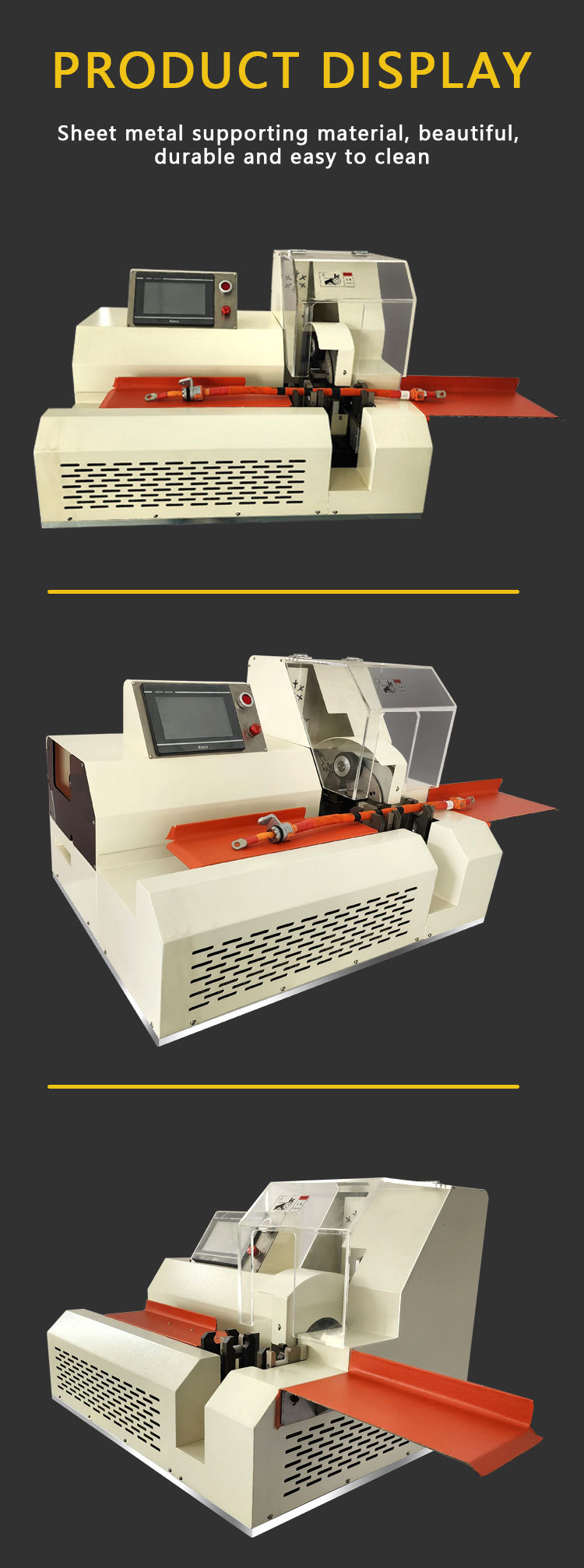 TR-J5 semi-automatic 85mm wide point tape wrapping machine