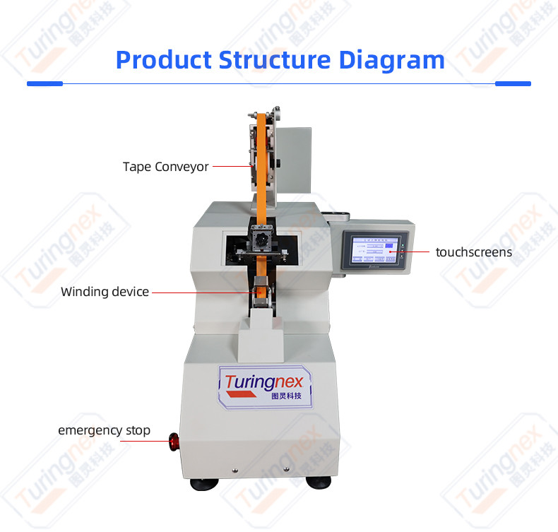 TR-J5 semi-automatic 85mm wide point tape wrapping machine