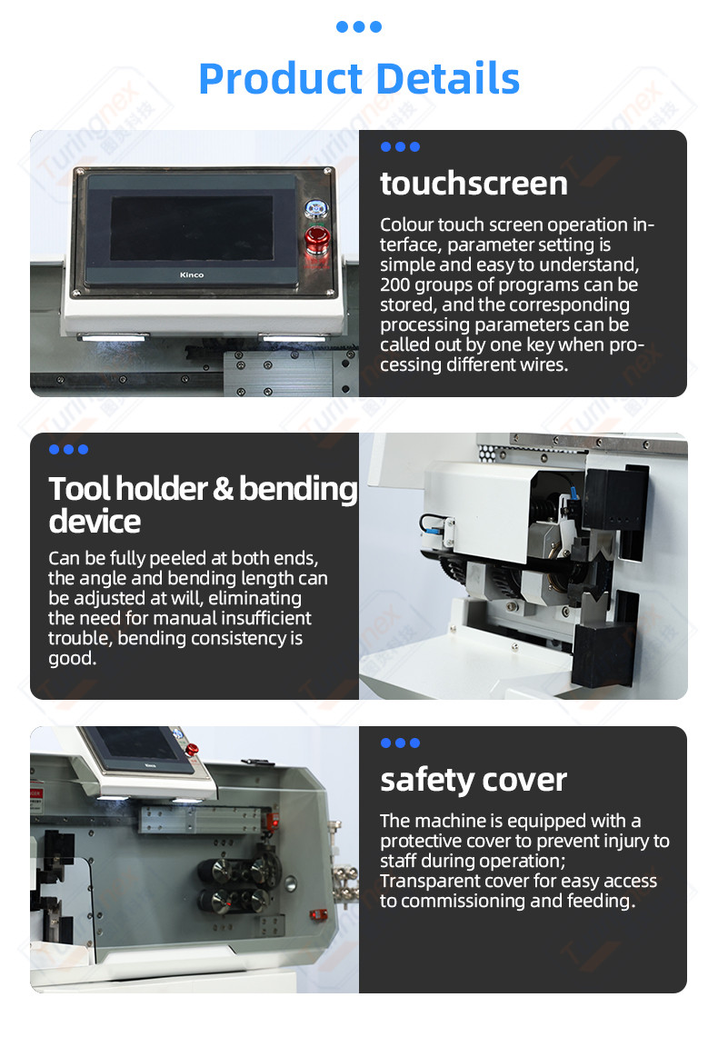 TR-880Z16 Pure electric fully automatic double-headwire stripping and bending machine(within 16mm2)