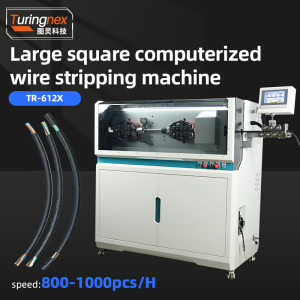TR-612X  Large square computerized wire stripping machine
