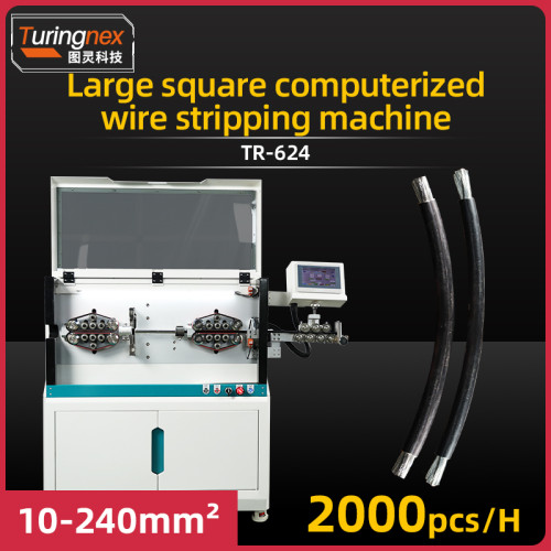 TR-624 Large square computerized wire stripping machine