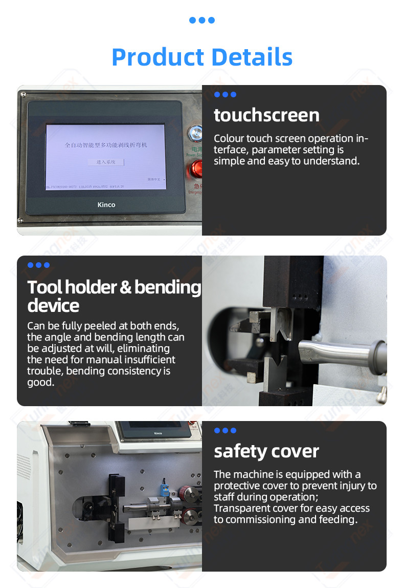 TR-880Z16 Pure electric fully automatic double-headwire stripping and bending machine(within 16mm2)