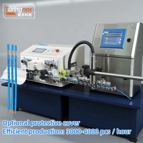 TR608-MAX1-4S Touch Screen 4-Wheel 25mm² Wire Stripping Machine