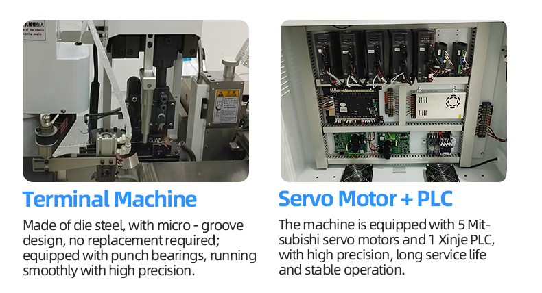 TR-GD05 high-end full Mitsubishi servo OTP mold double-head terminal crimping machine