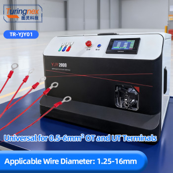 TR-YJY01 Semi-automatic Pre-insulated Terminal Wire Stripping and Crimping Machine