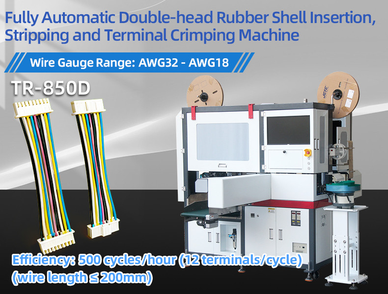 TR-388DZ Fully automatic double-head crimping enadouble-head inserting shellsingle-head threading hydrant machine