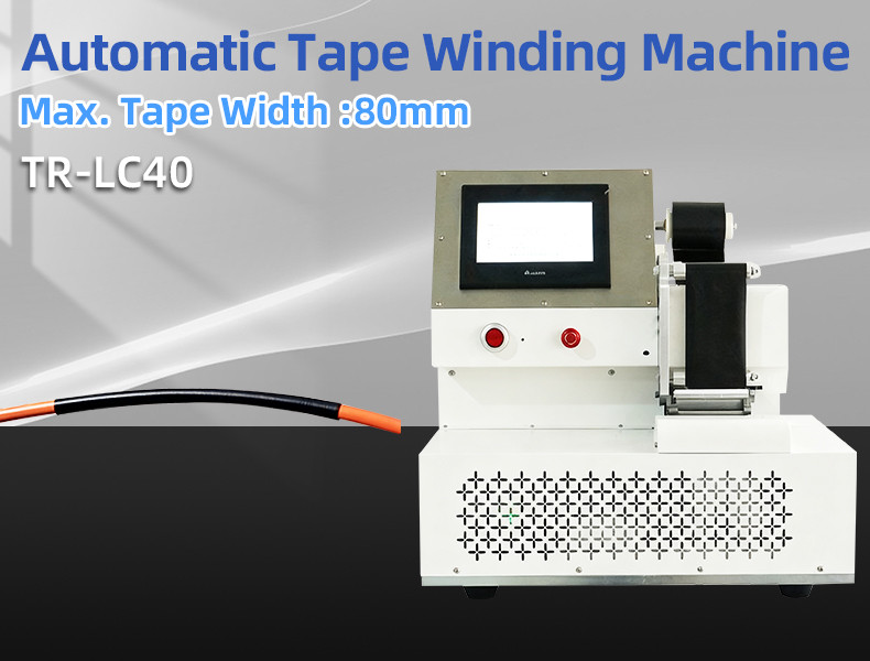 TR-J5 semi-automatic 85mm wide point tape wrapping machine