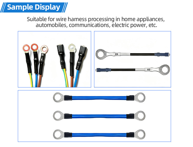 TR-3001 double-head 4T heat shrinkable tube terminal machine