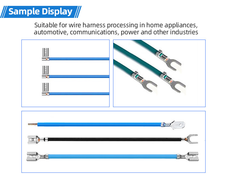TR-3001 double-head 4T heat shrinkable tube terminal machine