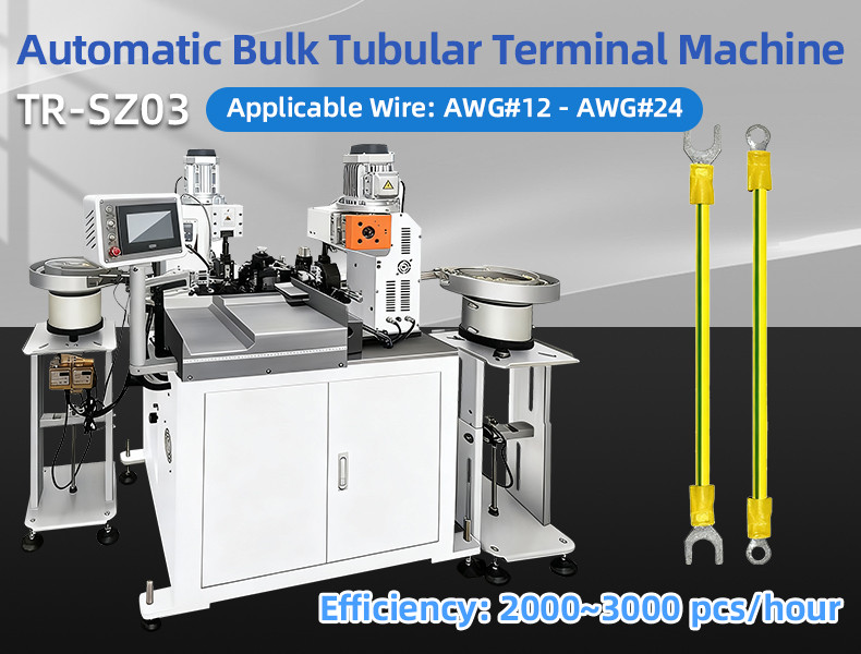 TR-3001 double-head 4T heat shrinkable tube terminal machine