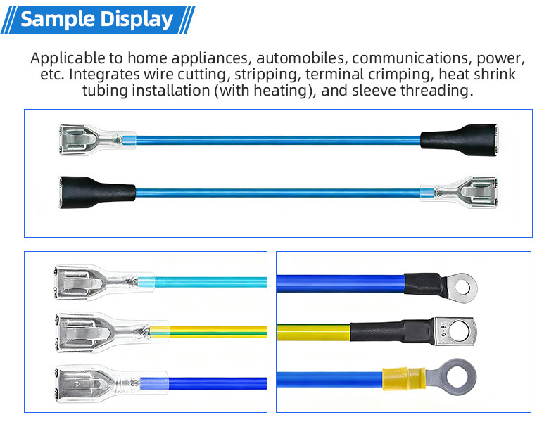 TR-3001 double-head 4T heat shrinkable tube terminal machine