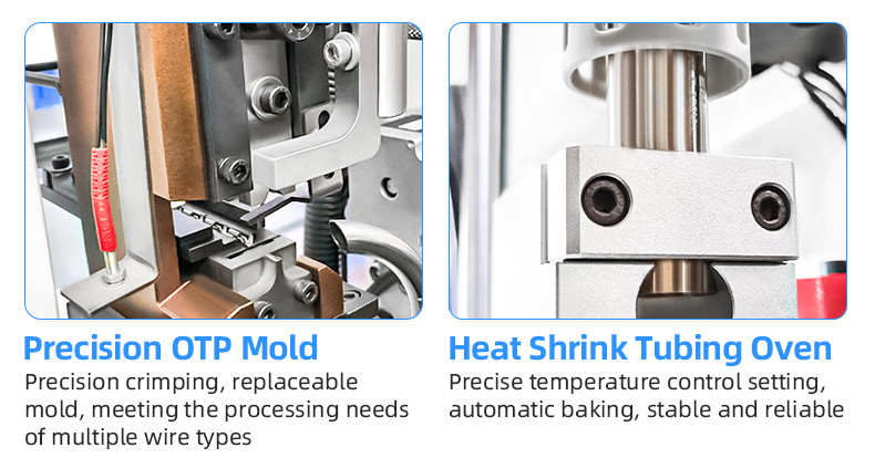 TR-3001 double-head 4T heat shrinkable tube terminal machine