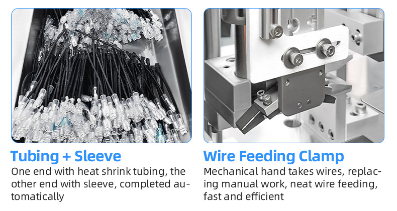 TR-3001 double-head 4T heat shrinkable tube terminal machine