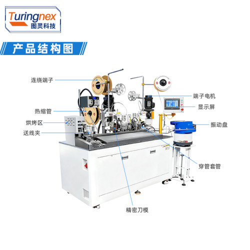 TR-HT01  全自动双头穿烘热缩管护套端子机
