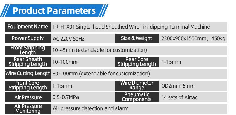  TR-901 Sheath Thread Stripping 200 Tinning Terminal Crimping Machine 