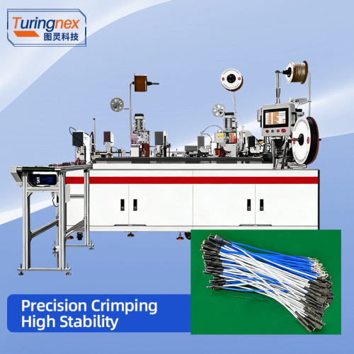 TR-HY02 Full-Automatic Double-Line Combined Crimping & Double Heat-Shrinkable Tube Threading Machine