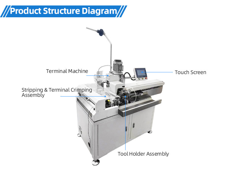  TR-901 Sheath Thread Stripping 200 Tinning Terminal Crimping Machine 