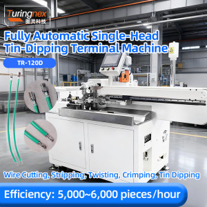 TR-120D Fully Automatic Single-Head Tin-Dipping Terminal Machine