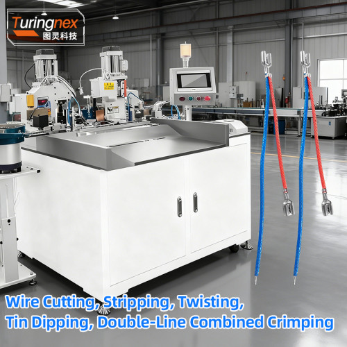 TR-HY04 Full-Automatic Double-Line Combined Crimping Terminal Machine