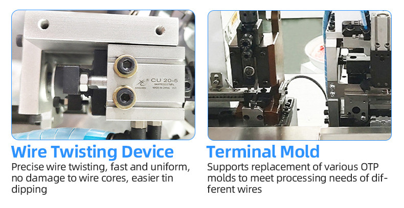 TR-3002 fully automatic three-in-one crimping terminal machine